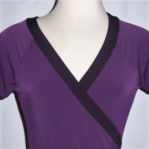 NWT The LIMITED Plum Wrap Style Shirt Size XSmall - Picture 2 of 6